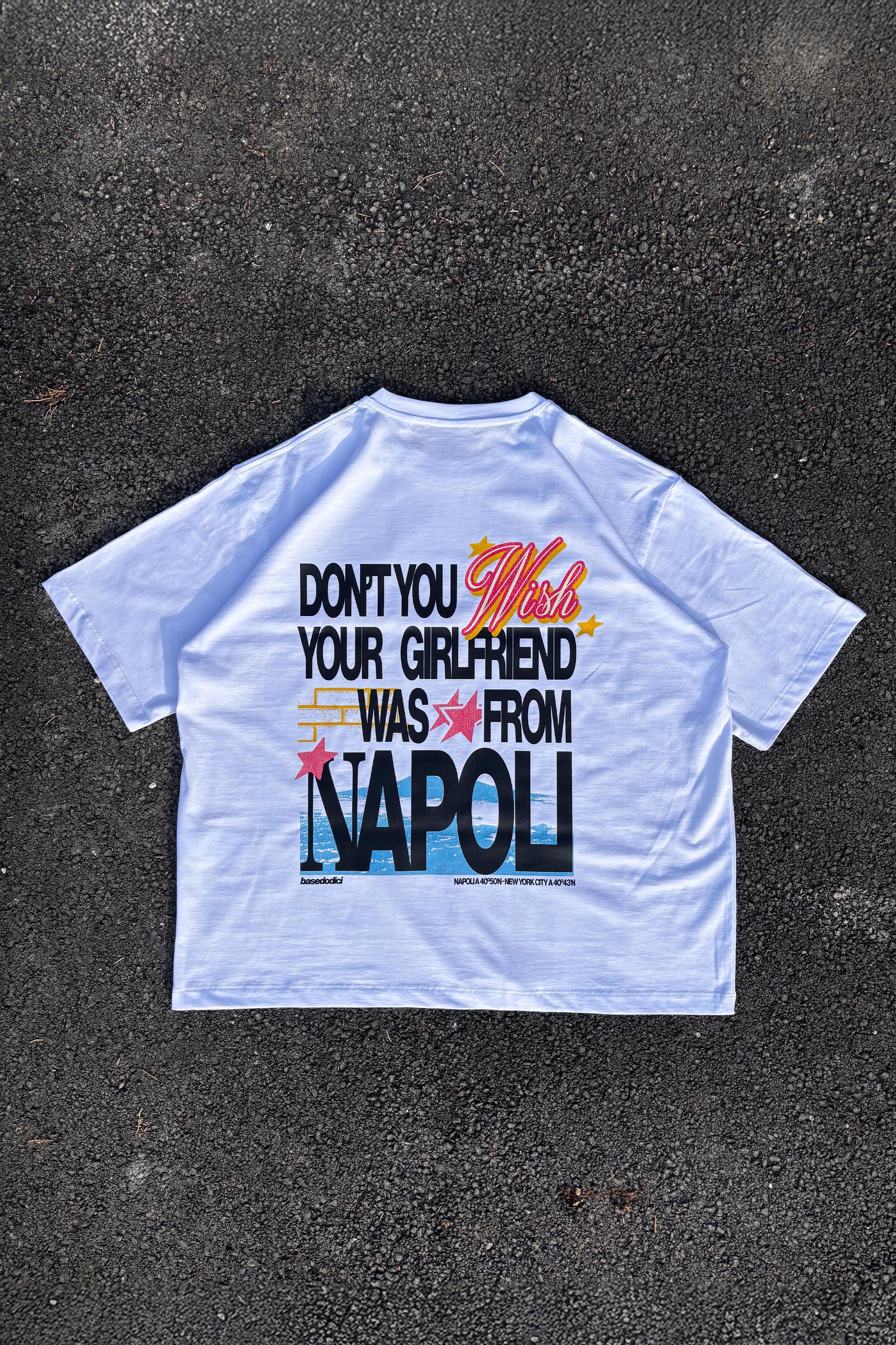 T-Shirt “WISHYOUR” Girlfriend White/Multi - Image 5