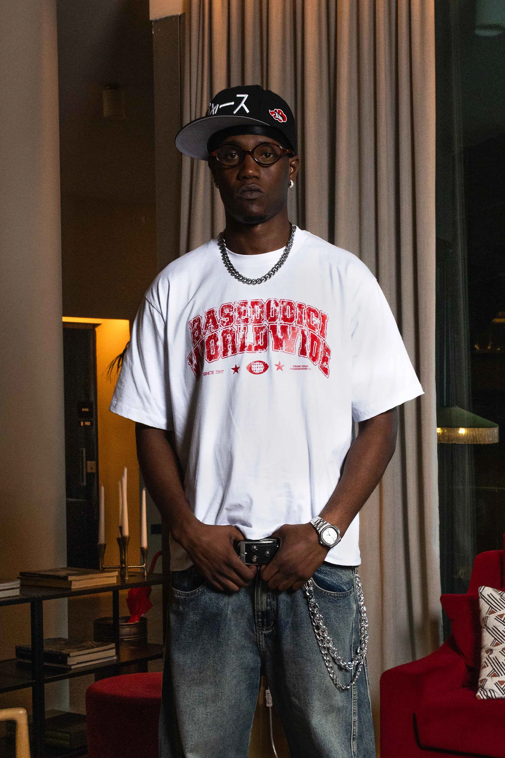T-Shirt "WORLD TOUR" B12 Worldwide White - Image 2