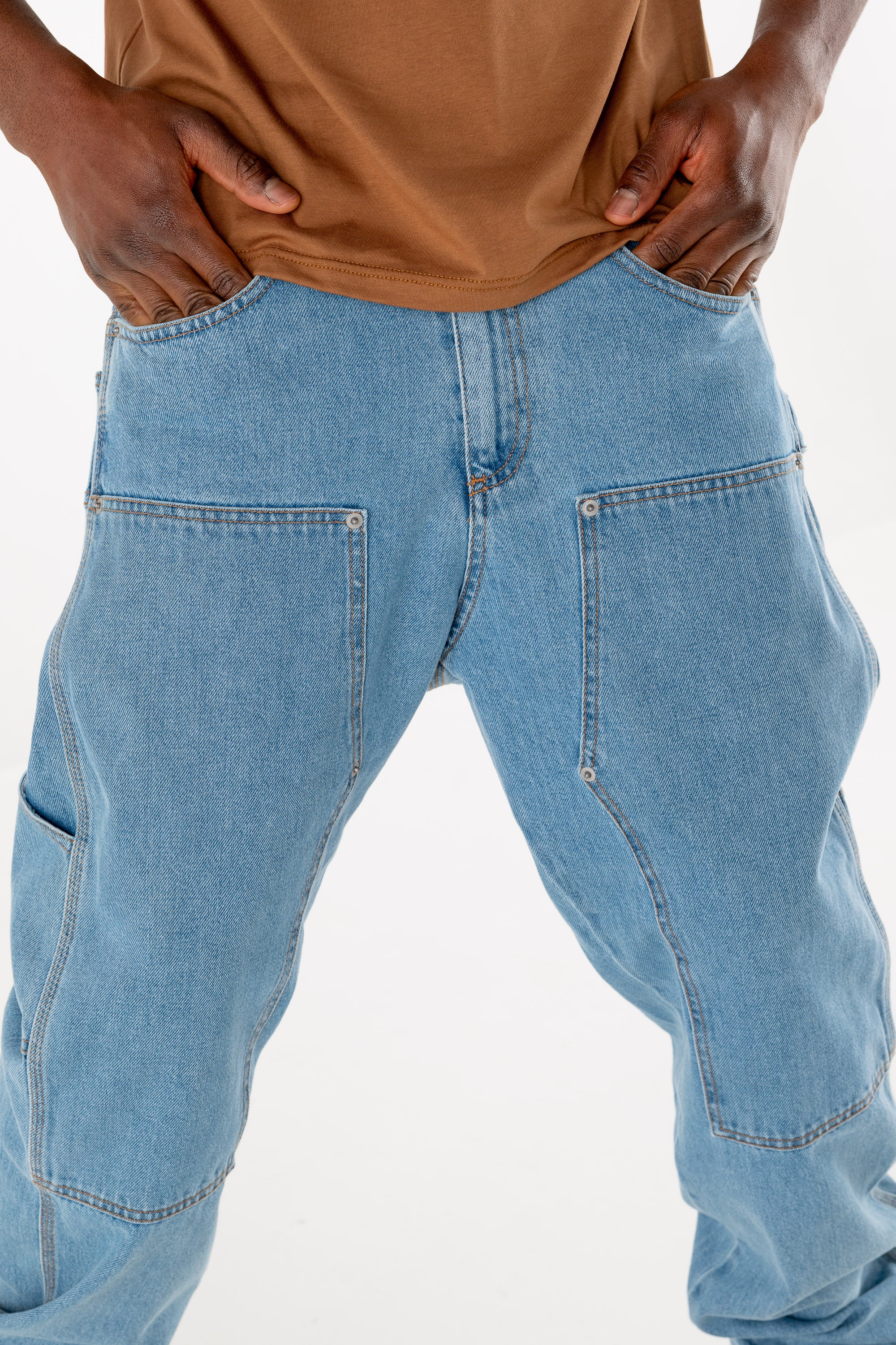 Work Denim Pants “RESORT” Light Blue - Image 16