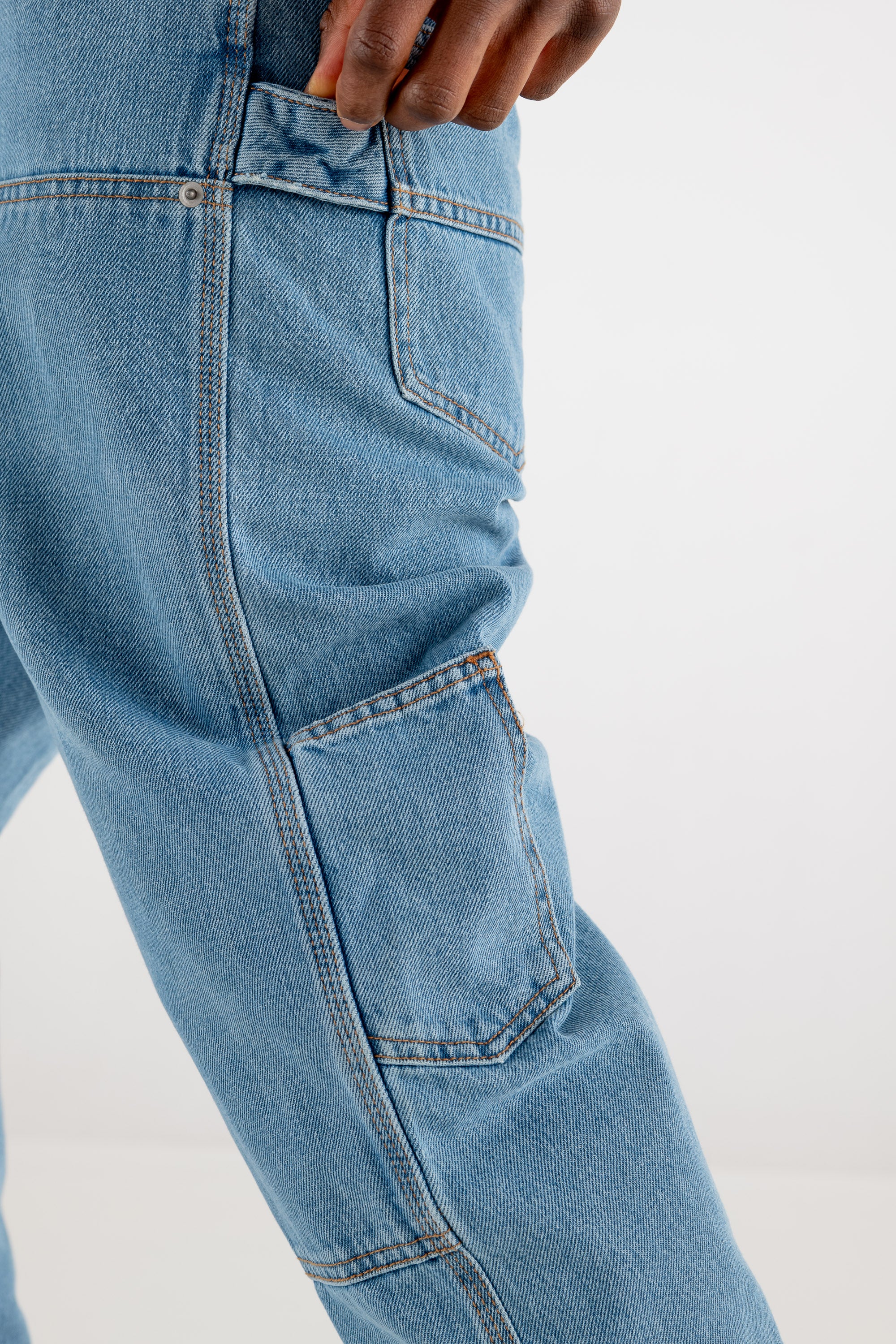 Work Denim Pants “RESORT” Light Blue - Image 17