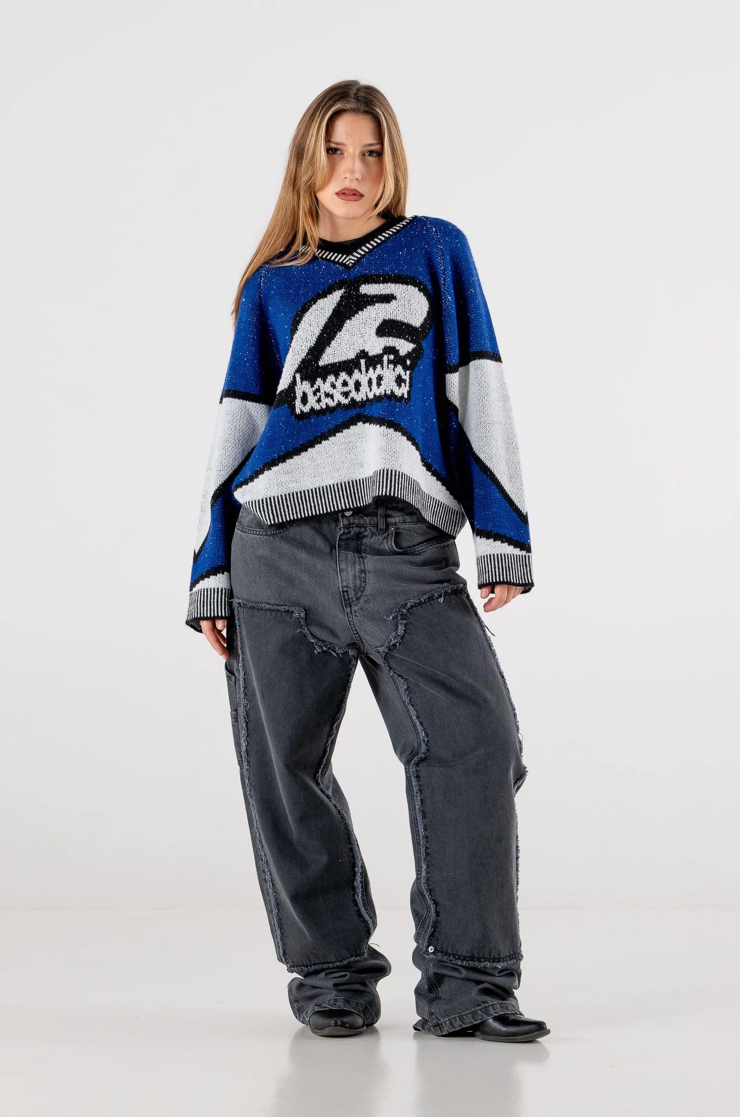 Double Knee Pants "RACING MADE" Distressed - Image 9