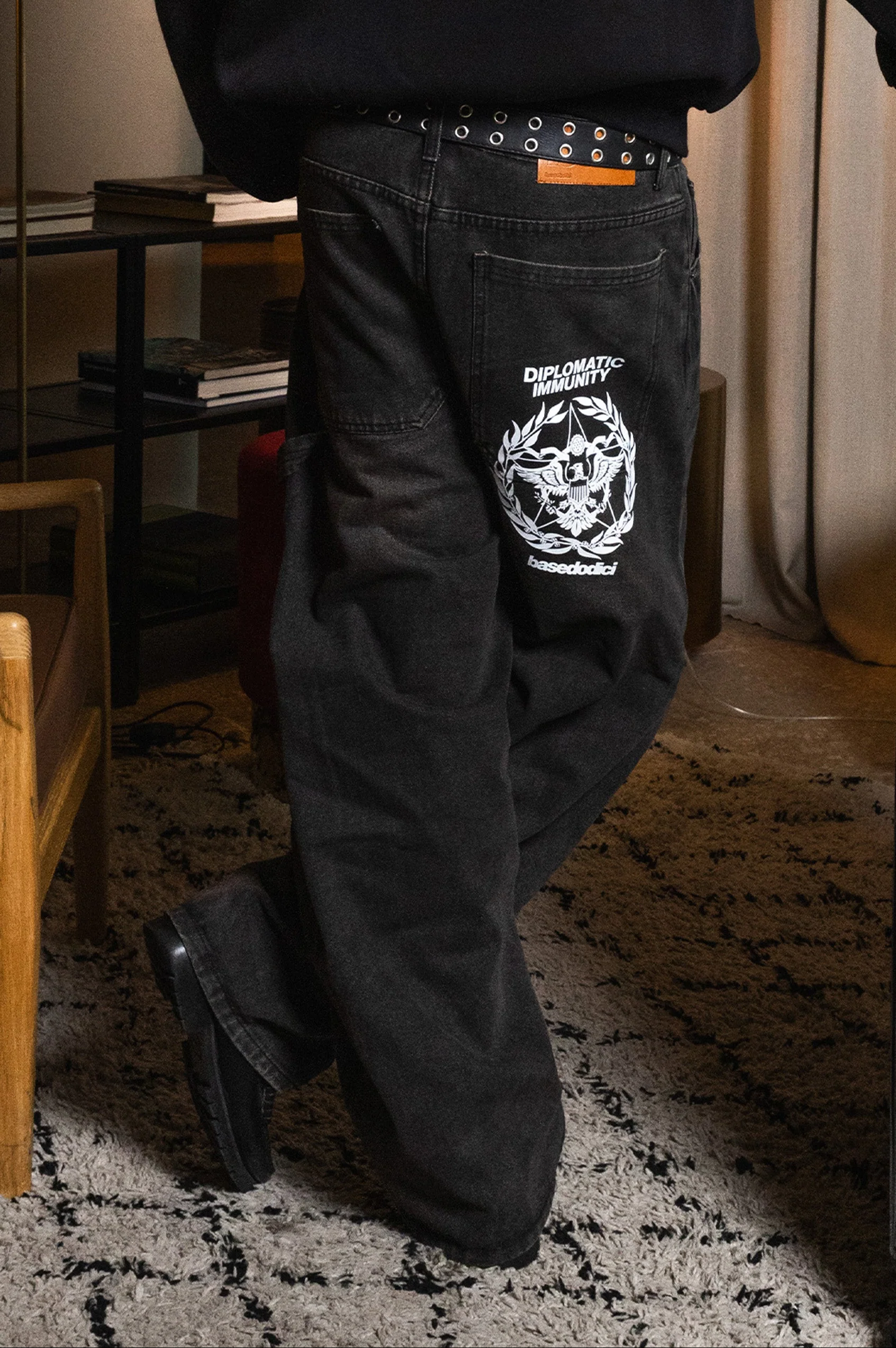 Work Denim "WORLD TOUR" Diplomatic Black Raw - Image 2
