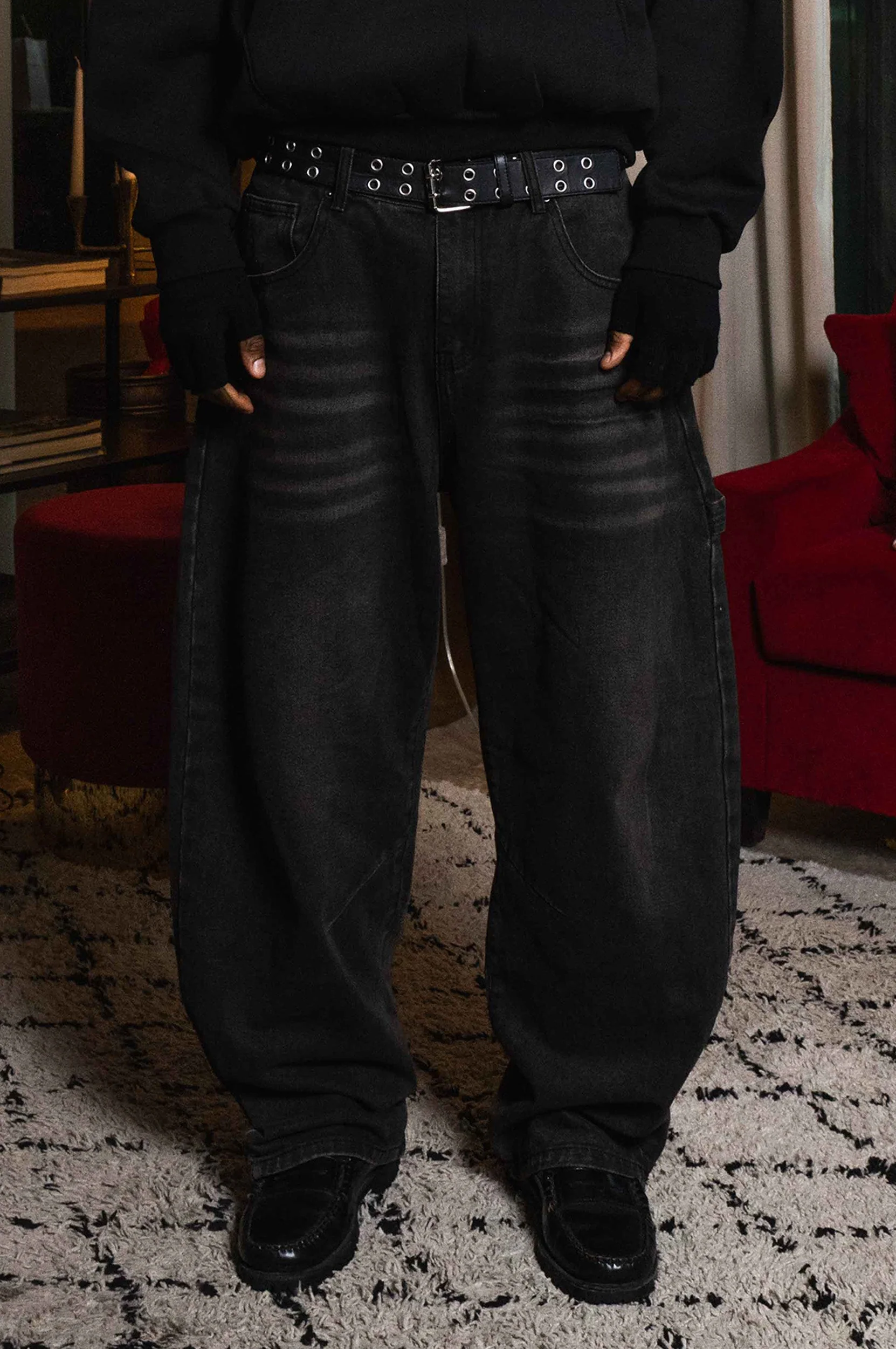Work Denim "WORLD TOUR" Diplomatic Black Raw - Image 3