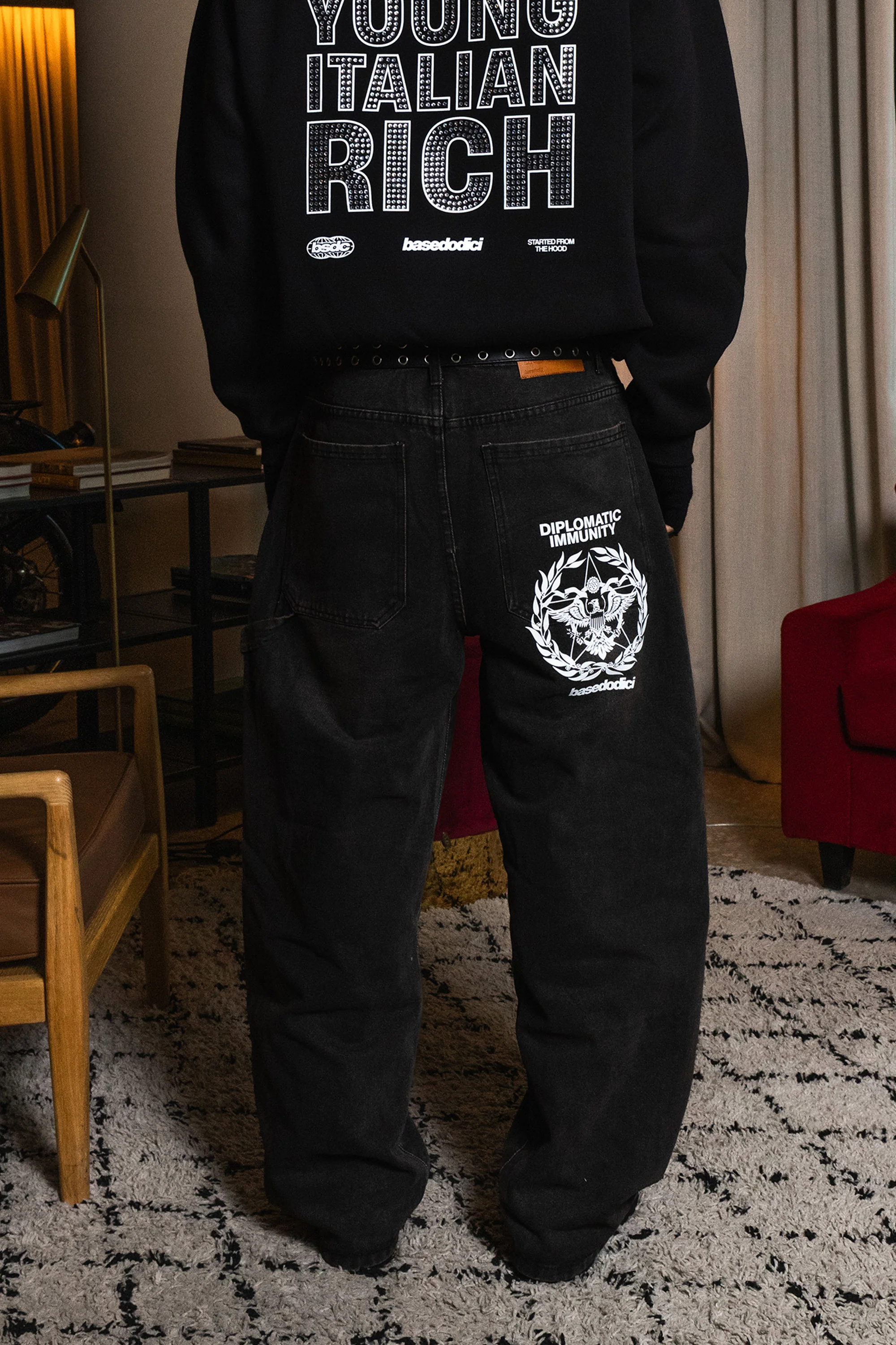 Work Denim "WORLD TOUR" Diplomatic Black Raw - Image 4
