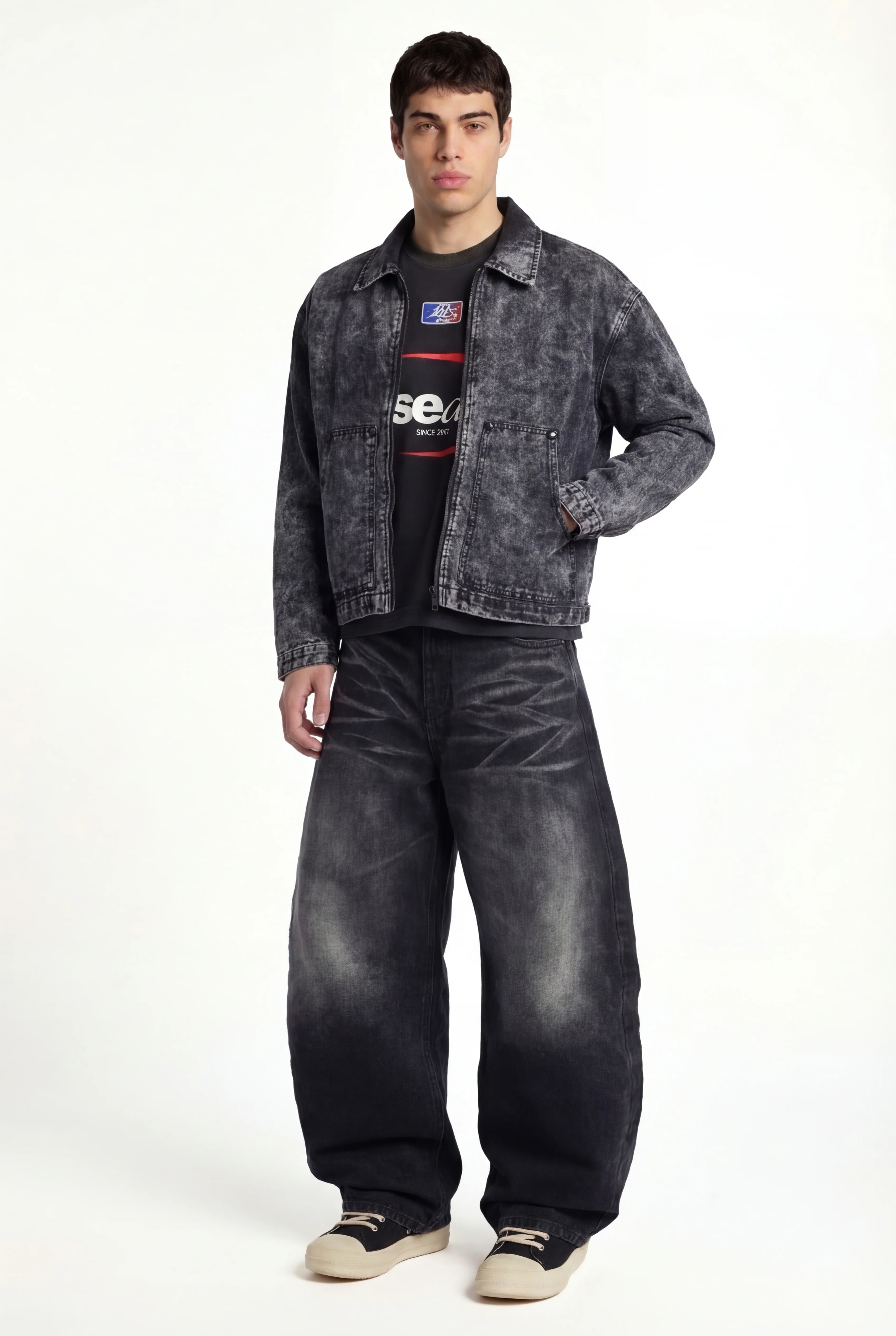 Work Jacket "FOR DREAMERS" Stone Washed - Image 7