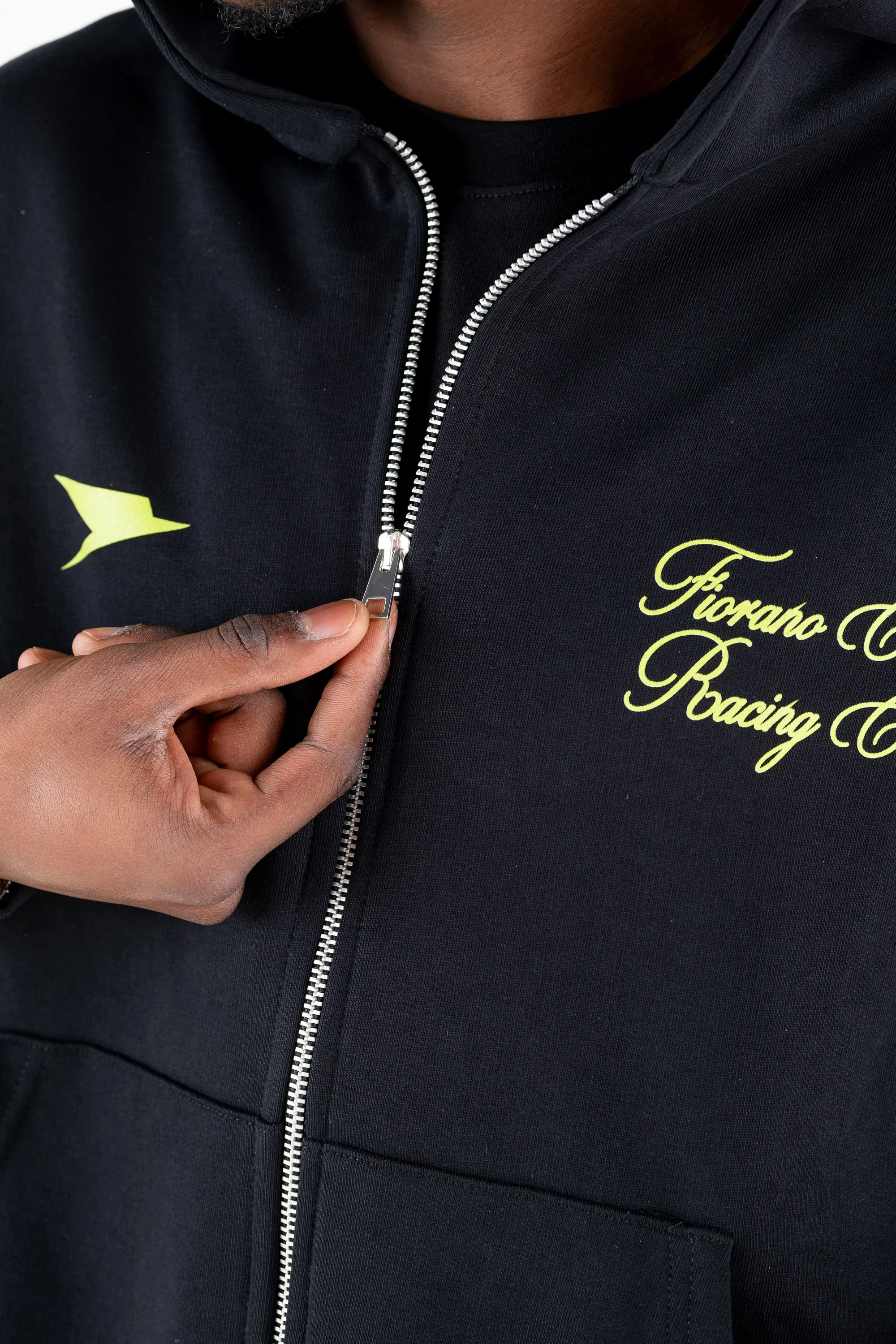 Full Zip “RESORT” Racing Black - Image 7